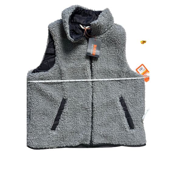 BASS OUTDOOR Women's Reversible Zip-Front Vest BLACK/GRAY NWT SIZE S - Picture 12 of 13